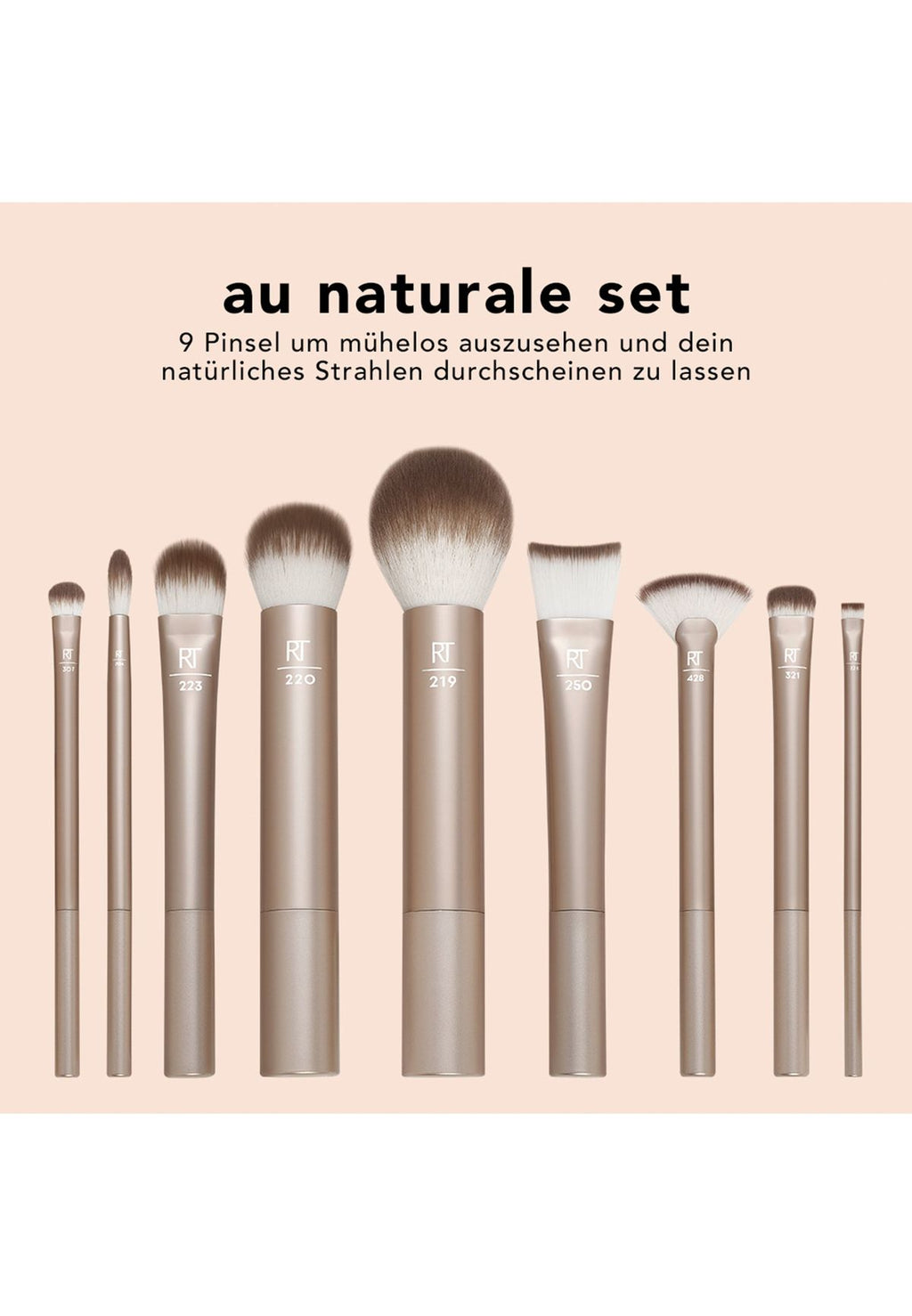 Real Techniques 9 Piece Glow Kit – Face + Cheek + Eye